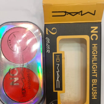 HD MAC NC Highlight Blush – 2 Color Matte Finish Compact | Highlight Blush Makeup For Girls 