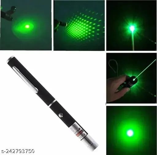 Green Multipurpose Laser Pointer Pen with Adjustable Antenna Cap for Pattern Projection and Presentations – Green Beam Light - Image 2