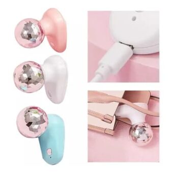 Pack Of 01 - Mini Massager – USB Rechargeable Handheld Device with 6 Vibration Levels for Muscle Relief & Relaxation Random Colors