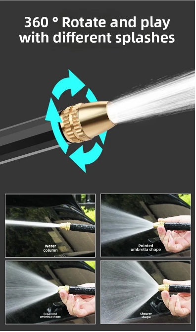High-Pressure Hose Nozzle Gun Set – Adjustable Spray Watering Tool with Ergonomic Handle, Leak-Proof Design