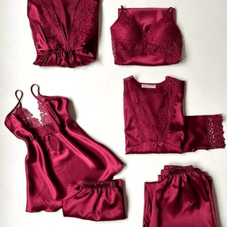 6 Pcs Women's Nighty Set – Comfortable Sleepwear & Lounge wear Collection