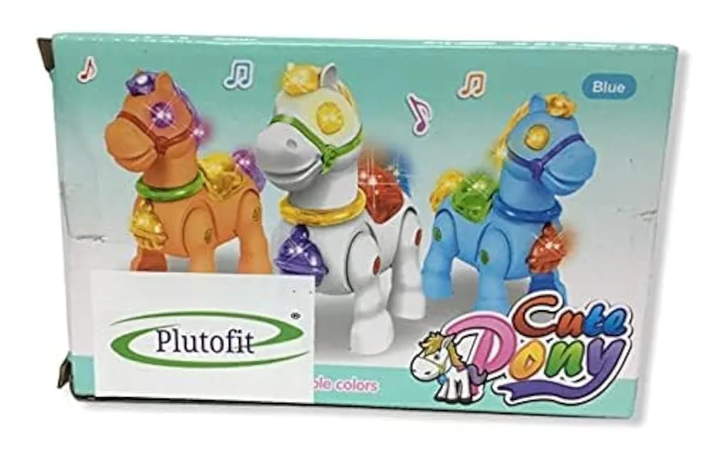 Musical Walking Moving Pony Horse with Light & Sound Battery Operated Toy for Toddlers Kids for Multi Colour - Image 2