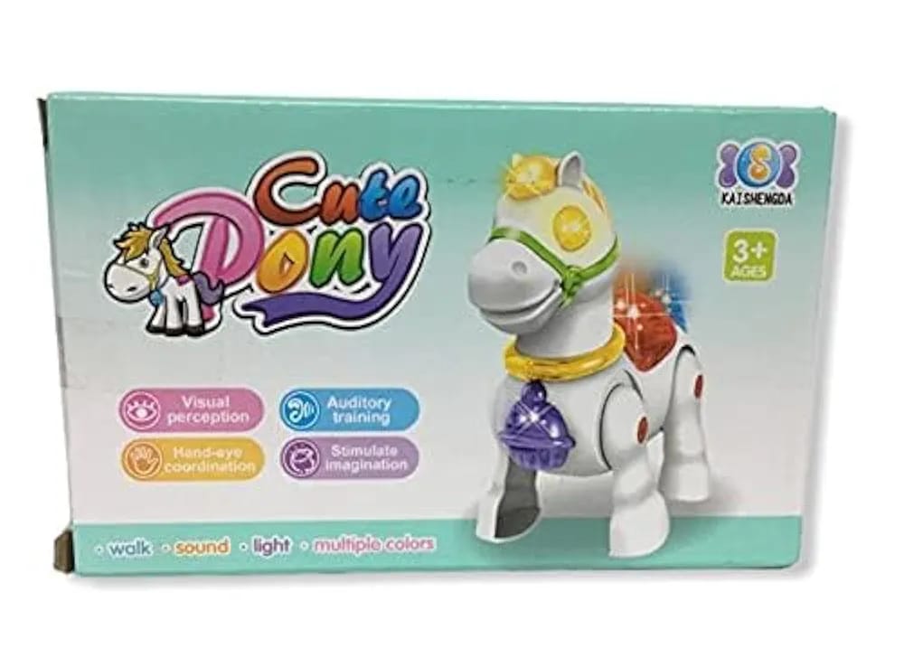 Musical Walking Moving Pony Horse with Light & Sound Battery Operated Toy for Toddlers Kids for Multi Colour - Image 4