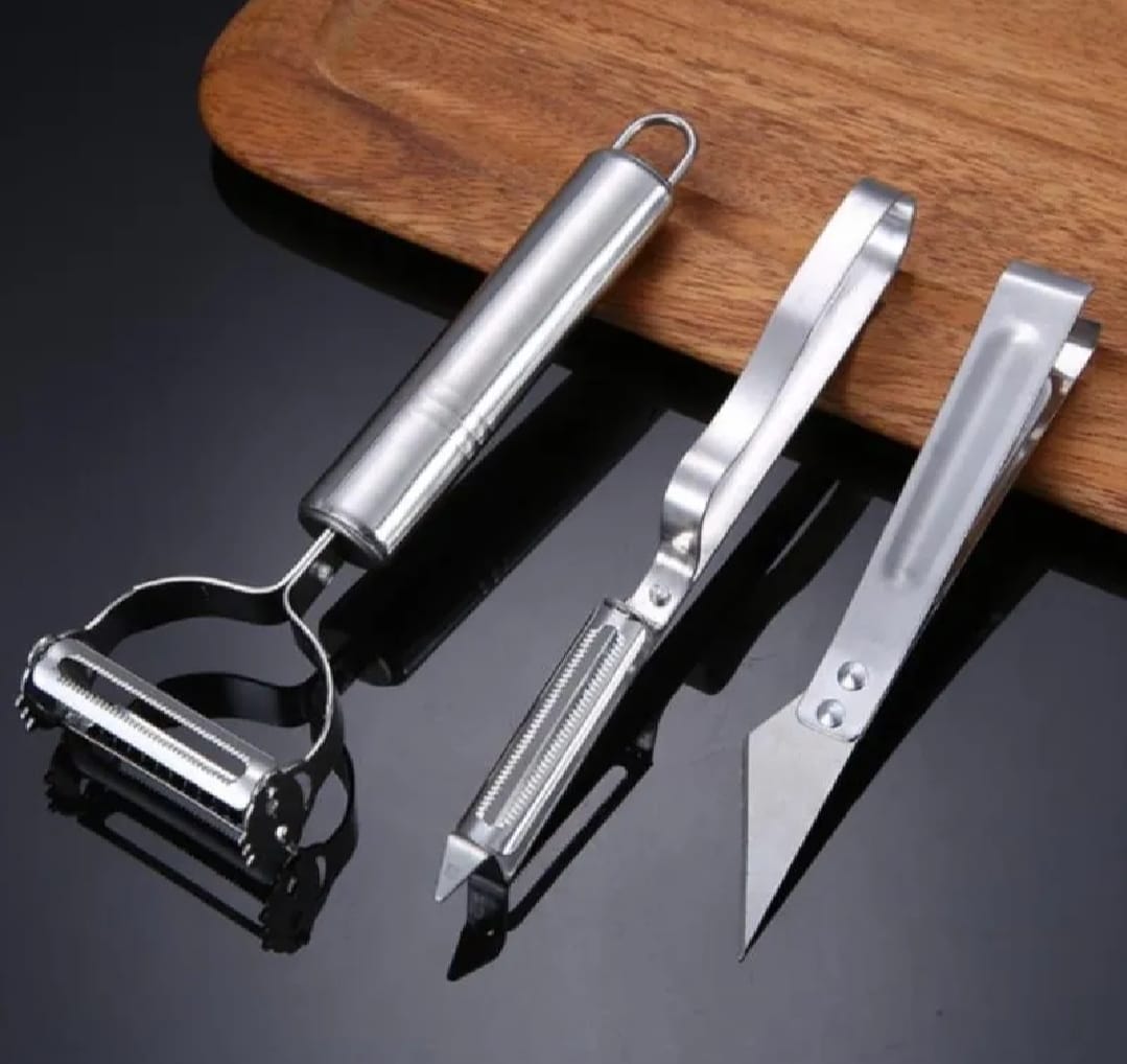 1 Set Stainless Steel Peeler & Slicer – Multi-Function Vegetable & Fruit Grater Tool - Image 4