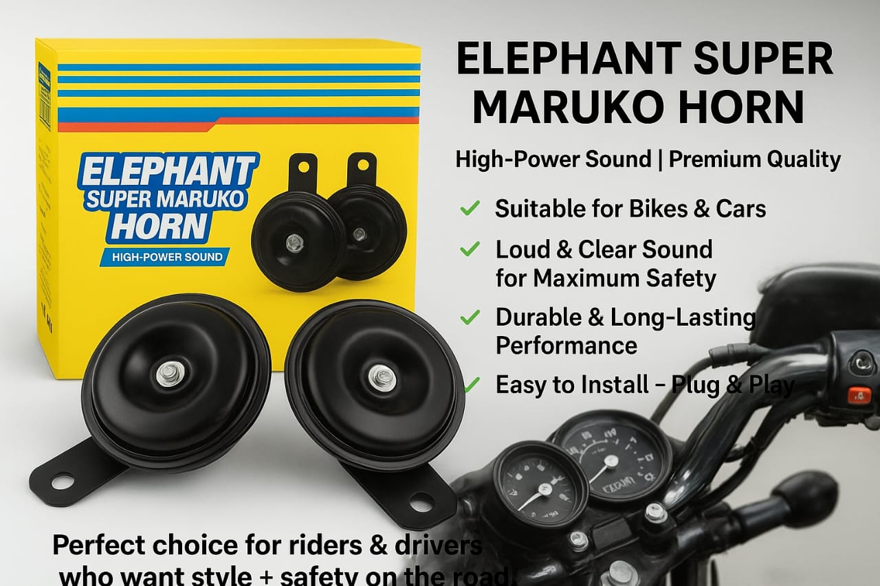 High Sound Elephant Horn for Cars & Bikes – Super Loud 12V Universal Vehicle Horn | Durable, Long-Lasting, Clear & Powerful Sound for Maximum Road Safety | Easy Plug & Play Installation | Compatible with All Cars, Motorcycles & Scooters - Image 5