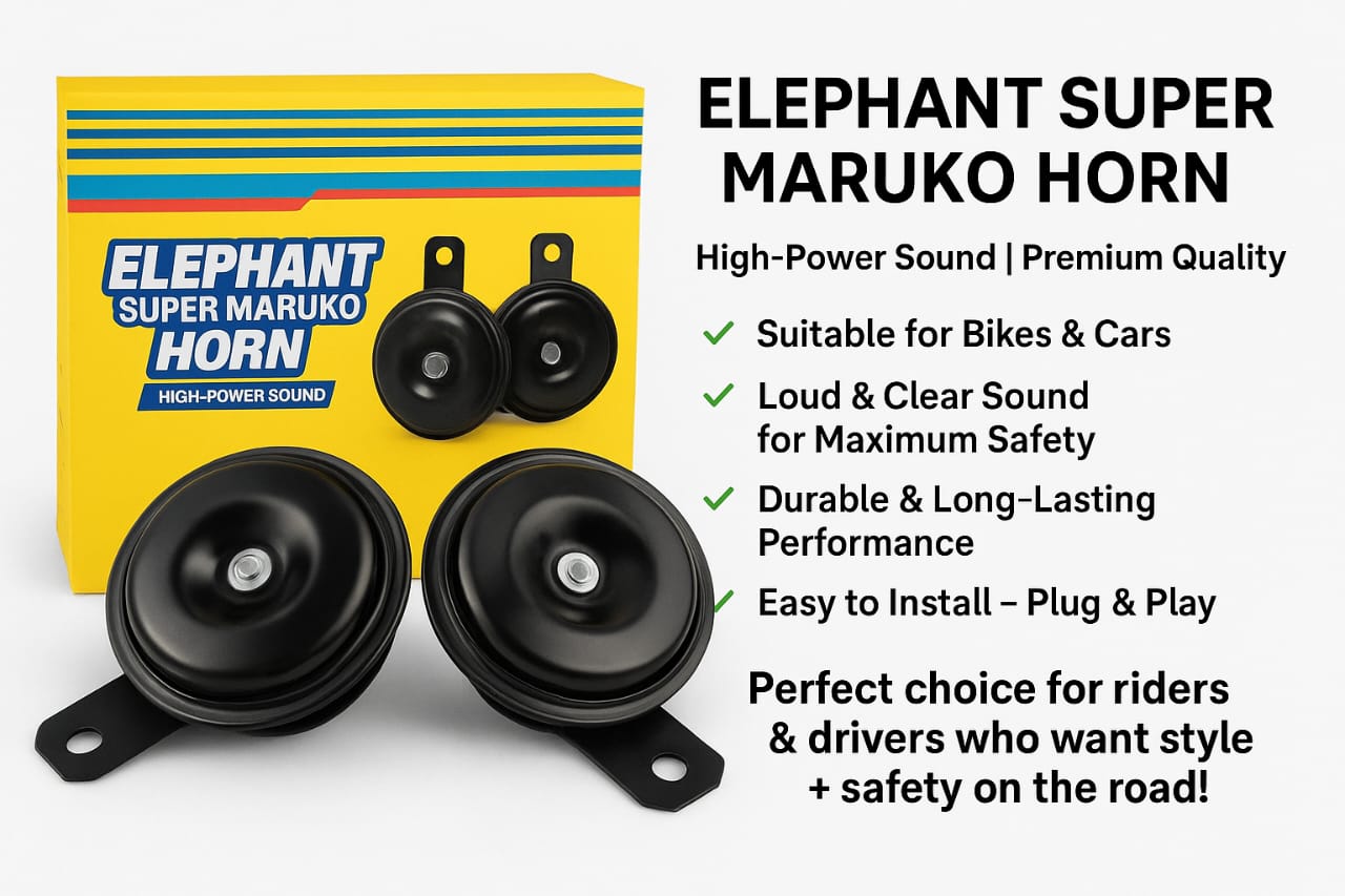 High Sound Elephant Horn for Cars & Bikes – Super Loud 12V Universal Vehicle Horn | Durable, Long-Lasting, Clear & Powerful Sound for Maximum Road Safety | Easy Plug & Play Installation | Compatible with All Cars, Motorcycles & Scooters - Image 4