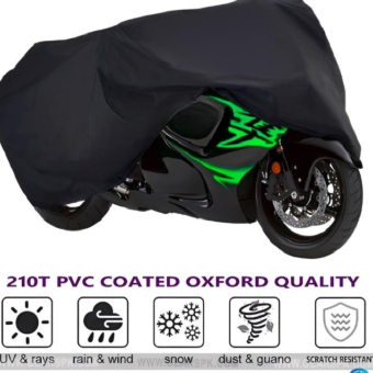 Bike Top Cover – Water & Scratch Proof Parachute – Fits CD70CC and 125CC Bikes (Random color)