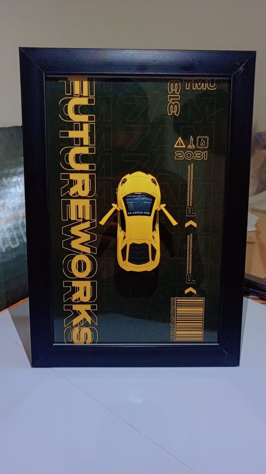 Metallic Car Wall Frame - Modern Home Decor Art - Image 4