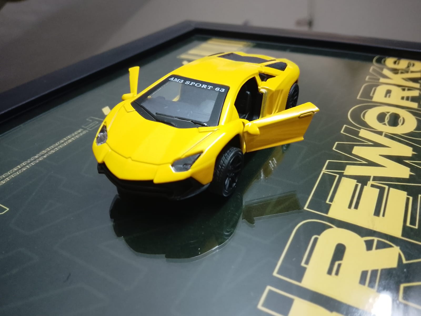 Metallic Car Wall Frame - Modern Home Decor Art - Image 2