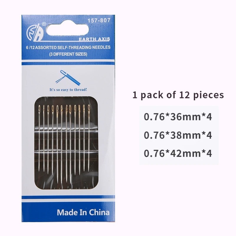 Multi-Size Stainless Steel Darning Sewing Needles – Side Opening Hand Sewing Tools for Household Use - Image 3