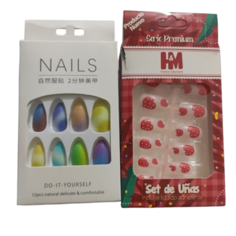 Artificial Press-On Nails Combo Set – Vibrant Colors & Trendy Designs | Reusable & Easy to Apply Nail Art Kit for All Occasions | Artificial Nails