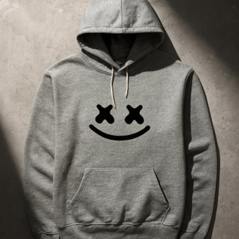 New Summer Collection Full Grey Hoodie  Printed For men And Boys