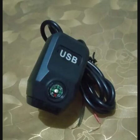 Motorcycle USB Charger with Compass – Fast Charging, Waterproof, 36-105V – Universal for Motorcycles & E-Bikes