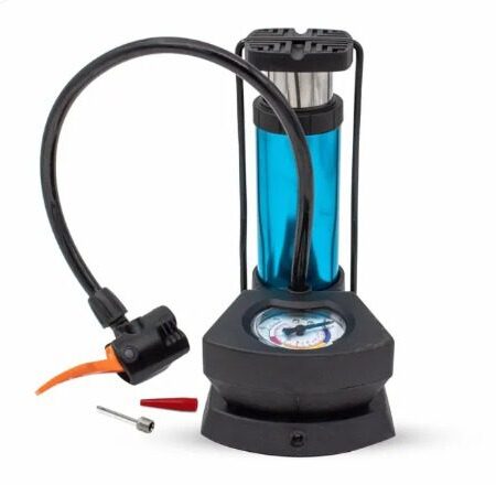 Foot And Hand Air Pump With Air Pressure Gauge – Fast Portable Car Bike And Cycle Inflator For Tires Balls And Inflatables