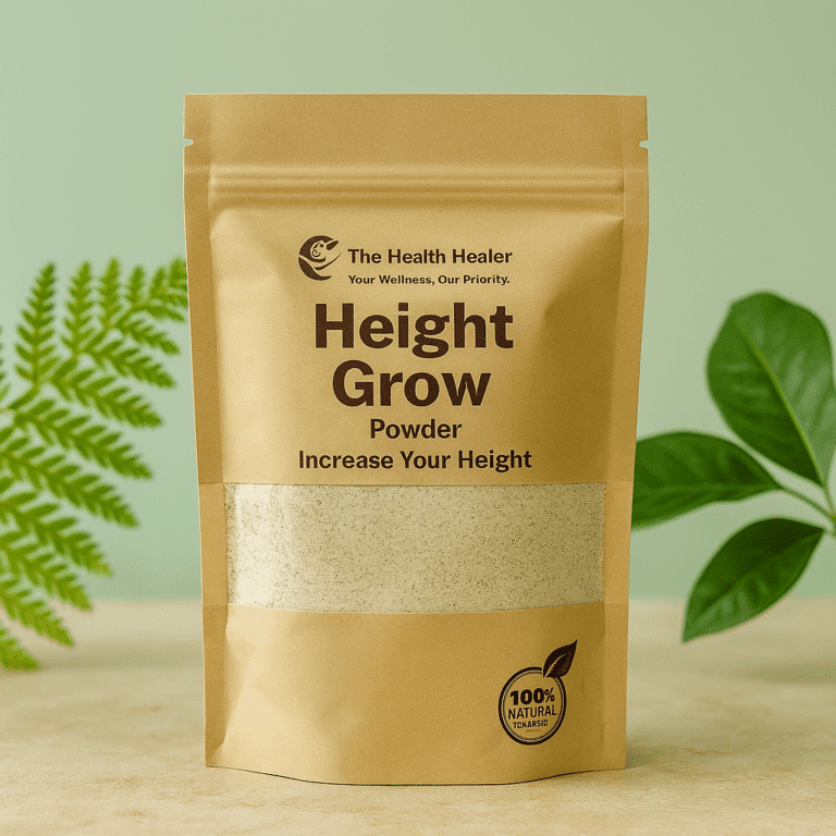 The Health Healer Height Grow Powder – 100% Natural Height Increase Supplement (60 Grams)