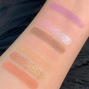 08 Colors Biya Star Flash Eight-Color Eye Shadow Palette Matte Pearl Light Fine Color Milk Tea Earth Niche Glitter Eye Shadow - 8 colors Korean Trending Eye Shadow Palette 