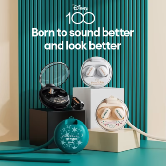 Disney 100 Anniversary Earbuds - Choice Disney QS-T1 Earphone Bluetooth 5.3 Wireless Headphones Low Latency Earbuds HIFI Stereo Sound 100th Anniversary Model ( Random Color )