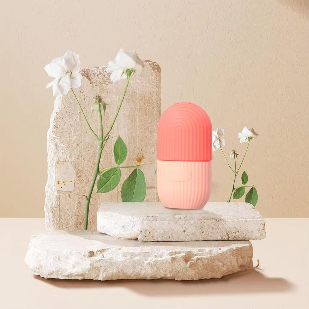 Ice Roller Facial Massage | Silicone Cleansing Ice Lattice | Ice Cube Roller With Scrub – Random Color - Image 4