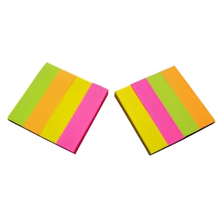 Pack of 100 Sticky Note Multi-Color Tags – Strong Removable Adhesive, Bright Assorted Colors for Office, School & Home Organization - Image 4