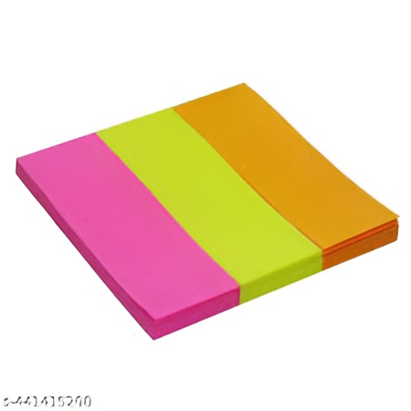 Pack of 100 Sticky Note Multi-Color Tags – Strong Removable Adhesive, Bright Assorted Colors for Office, School & Home Organization - Image 5