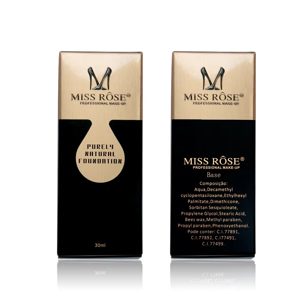 Miss Rose Purely Natural Liquid Foundation – Professional Long-Lasting Make-Up for Flawless Coverage, Lightweight, Breathable, Smooth Finish, All Skin Types - 30 ML | Foundation - Image 3