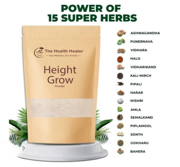 The Health Healer Height Grow Powder – 100% Natural Height Increase Supplement- 50G - Image 3