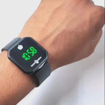 Touch LED Watch Fashion Casual Sports Men's Watch Touch Smart LED Digital Watches Electronics Wrist Watches for Men Women Square Clock (Random color) Without box