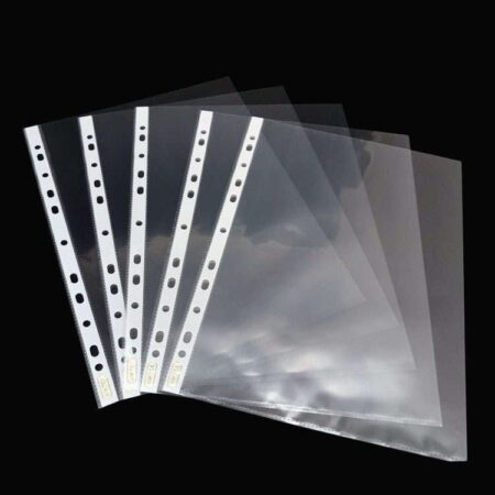 POLO Clear Sheet Protectors 50 Pack – A4 Size, Heavy Duty, Reinforced Binding, 11-Hole Punched for Ring Binders          Ask ChatGPT