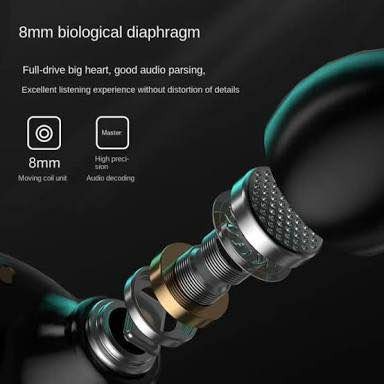M25 Bluetooth 5.3 Wireless Earbuds – HiFi Sound, LED Battery Display, 40 Hours Backup, Noise Cancelling, Touch Control, Waterproof - Image 2