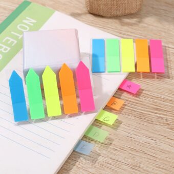Pack Of 100 Pieces Sticky Note Flag Shape Multi Color Tag Bright and colorful flag-shaped sticky notes for easy marking and organizing. perfect for highlighting important pages, reminders, and notes.