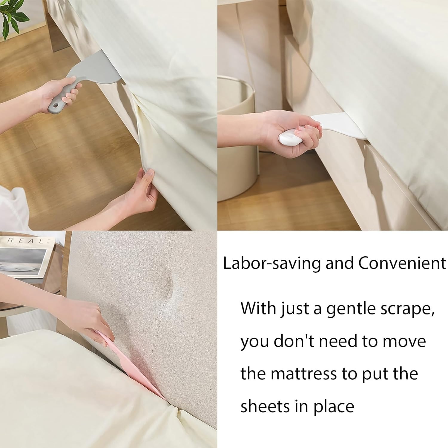 Bed Sheet Tucker – Easy Bed-Making Tool for Neat, Wrinkle-Free Sheets ( Random color ) - Image 4