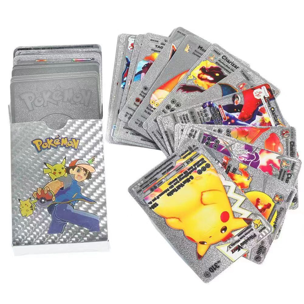 Pokemon Plastic Cards Collection Box – 52 Cards per Pack | 3D Pokemon Trading Cards | Durable Plastic Cards | Gold, Black & Silver Color Options | Premium Collector’s Edition Gift Set - Image 5