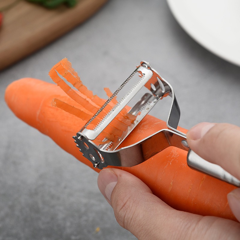 1 Set Stainless Steel Peeler & Slicer – Multi-Function Vegetable & Fruit Grater Tool - Image 3