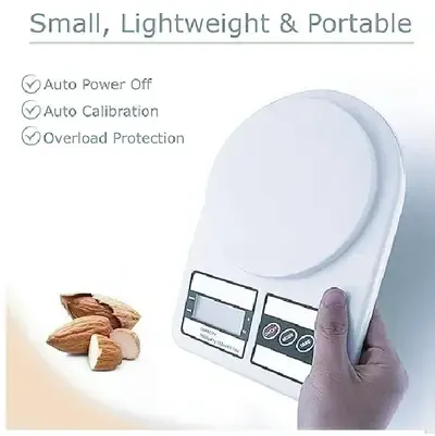 Best Imported Digital Food Kitchen Scale SF-400 With LCD Display | Grams and Ounces for Weight Loss, Baking, Cooking, Keto and Meal Prep, Medium, Stainless Steel weight Machine For Vegetable - Image 3