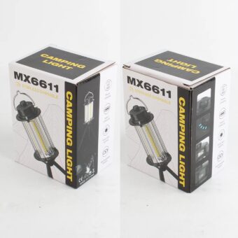 MX6611 Stepless Dimmable LED Camping Light – Portable Rechargeable Outdoor Lantern with Tripod Stand