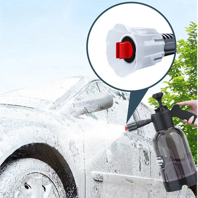 Hand Pump Foam Car Wash Sprayer Bottle Air Pressure Sprayer Car Cleaning Tools Gardening Spray Bottle Air Pump Watering Bottle - Black Color - Image 3