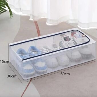 Transparent Storage Shoe Box Steel Structure Free Installation Shoe Cabinet to Prevent air Moisture Protection Shoes Clothing Toys Storage Box