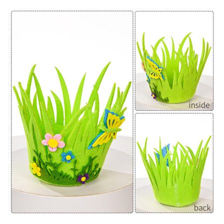 Easter Gift Baskets for Kids – Portable Woven Bucket for Party Favors & Gifting