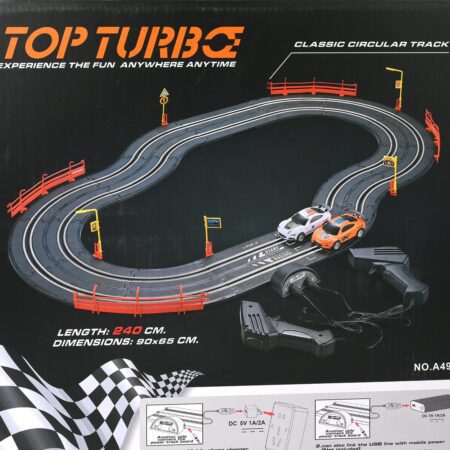 1:43 Scale Slot Car Racing Track Set – High-Speed Championship Race Set for Kids