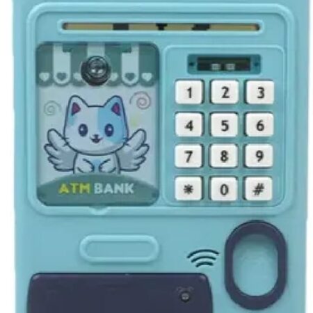 Kids ATM Money Box with Password & Fingerprint Lock – Electronic Saving Bank