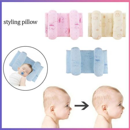 Newborn Baby Head Shaping Pillow – Adjustable Anti-Flat Head Cushion