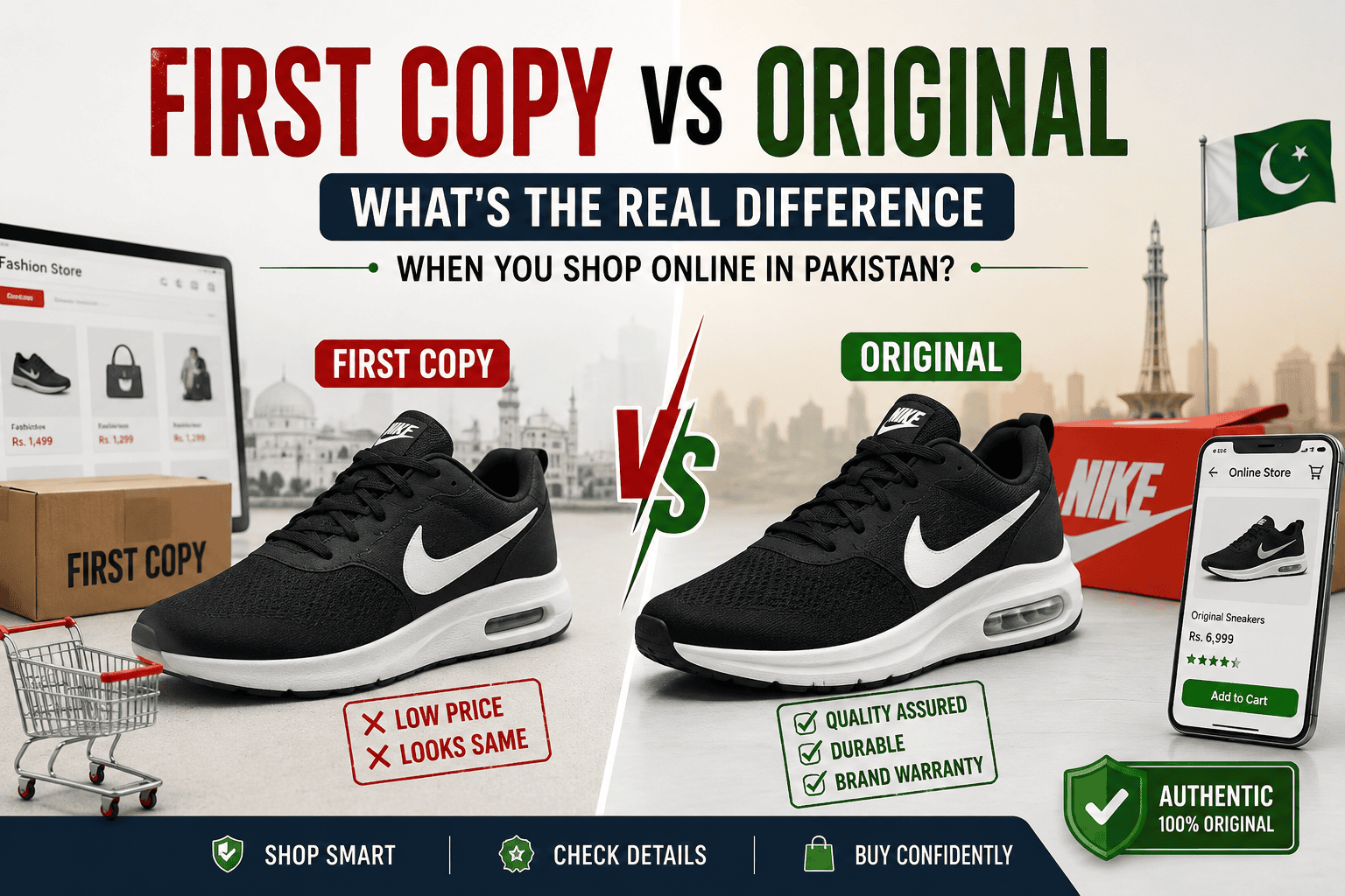 First Copy vs Original: What’s the Real Difference When You Shop Online in Pakistan?