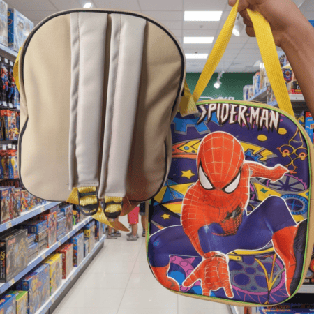 Superhero 12-Inch Kids School Bag – Cartoon Backpack for Boys Nursery & Preschool