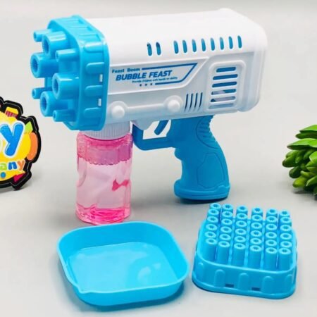 Electric Bubble Bazooka Pro 2-in-1 Rocket Bubble Gun – Fast Continuous Bubbles