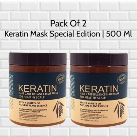 Keratin Hair Mask – Pack of 2, 500ml