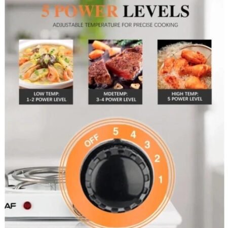 Adjustable Electric Stove – 5 Power Levels