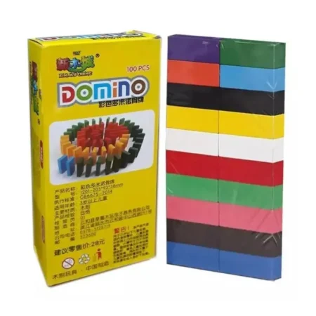 Wooden Domino Building Blocks – 100 Pieces