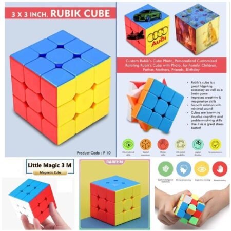 Kids Rubik Cube – Multicolor Puzzle Toy