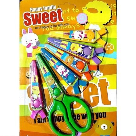 Kids Scissors Set with 6 Cutting Patterns