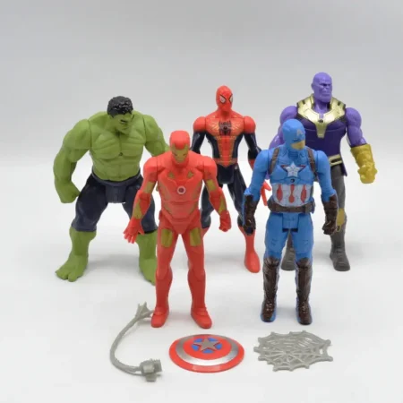 Superhero Action Figures Set – Pack of 5